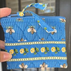 Vera Bradley Pouch in Retired Bees Pattern